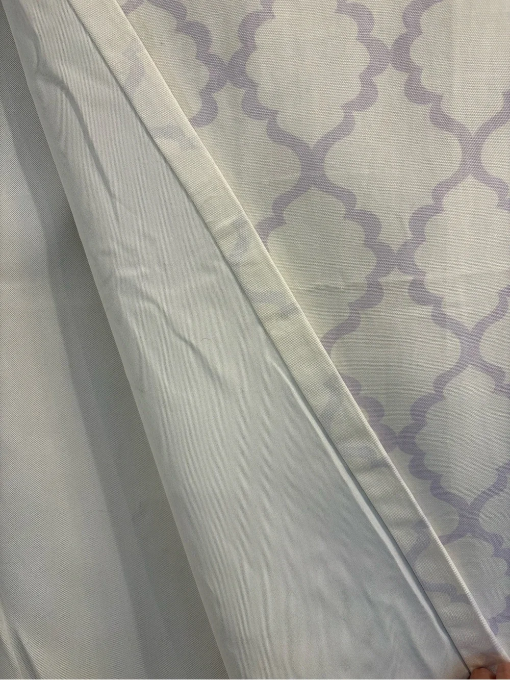 (3)Pottery Barn Kids Lavender and White Black Out Curtains 💜🤍